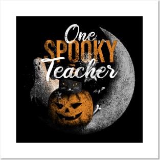 One Spooky Teacher Posters and Art